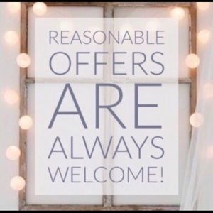 Happy to accept reasonable offers 😊